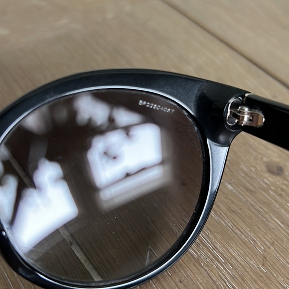 Authentic Prada SPR 230 black silver signature cat eye sunglasses W/box 56/20 - Picture 10 of 17